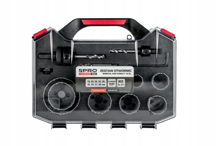 PRO OTWORNICE BIMETALOWE 8% KOBALT ZESTAW OTWORNIC BIMETALOWYCH 14EL.