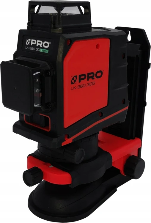Laser krzyżowy płaszczyznowy zielony PRO LK-360.3DG - ZIELONA WIĄZKA GREEN